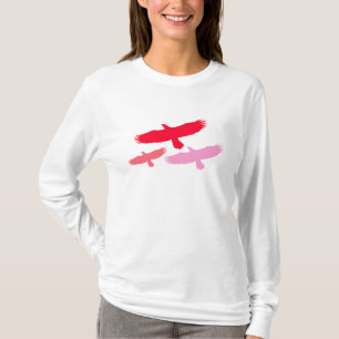 Three Eagles Flying (Red) T-Shirt