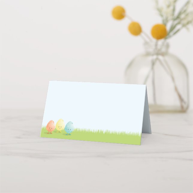 Three Easter Eggs | Place Card (Front)