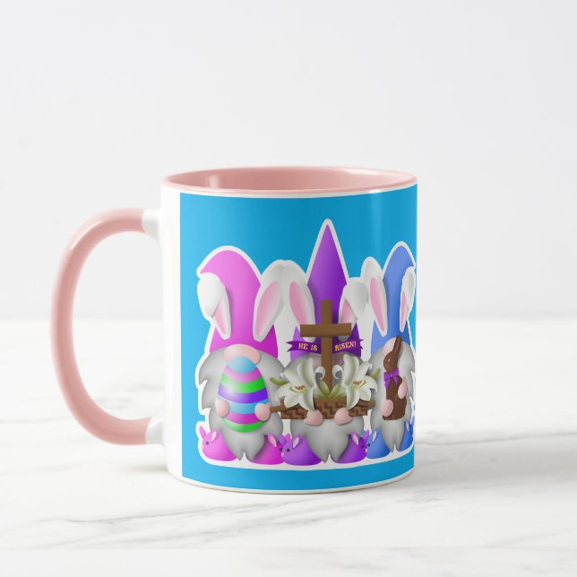 Three Easter Gnomes Mug (Left)