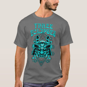 Three Eclipses Japanese Cyborg Samurai Demon Oni M T-Shirt