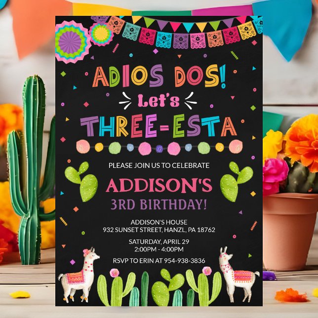 Three Esta Birthday Invitation (Creator Uploaded)
