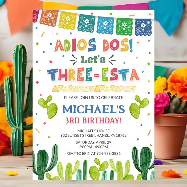 Three Esta Birthday Invitation (Creator Uploaded)