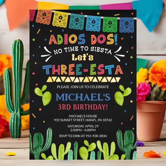 Three Esta Birthday Invitation (Creator Uploaded)
