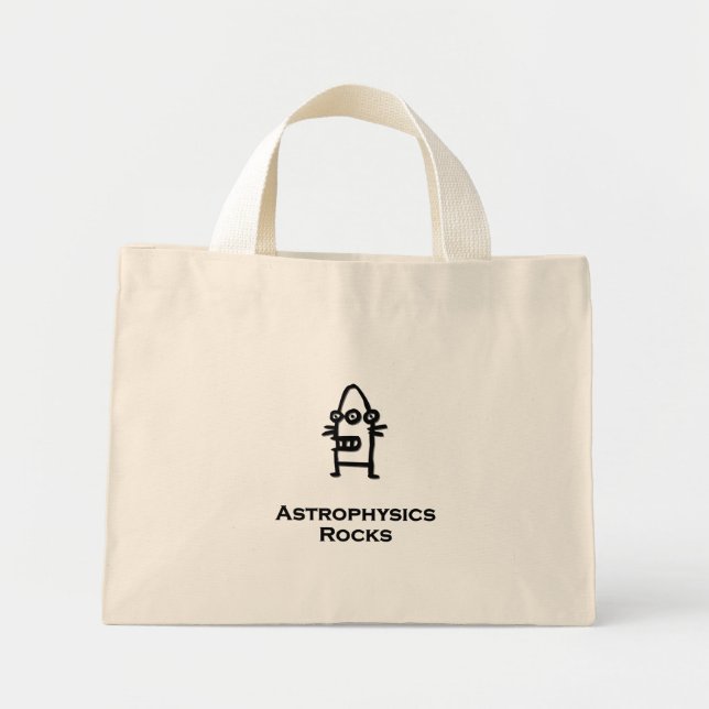 Three Eye Bot Astrophysics Rocks Mini Tote Bag (Front)