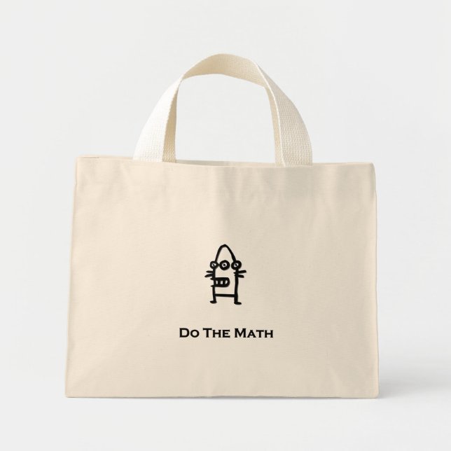 Three Eye Bot Do The Math Mini Tote Bag (Front)
