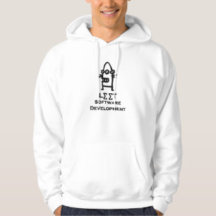 Three Eye Bot Leet Software Development black Hoodie