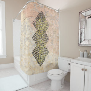 Three Eye Weave Pattern  Shower Curtain