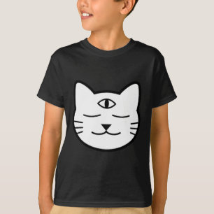 Three-eyed Cat Third Eye Chakra Yoki Mascot Yoga M T-Shirt