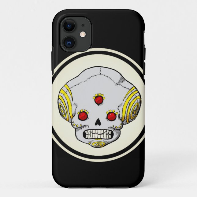 Three Eyed Skull Case-Mate iPhone Case (Back)