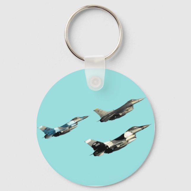 Three F16s Key Ring (Front)