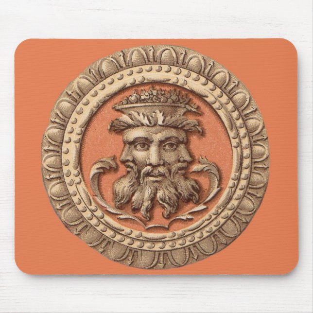 three faces mouse pad (Front)