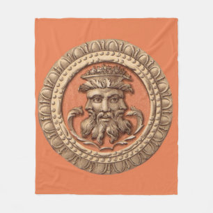  three faces print fleece blanket