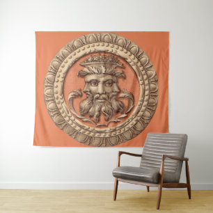 three faces print tapestry