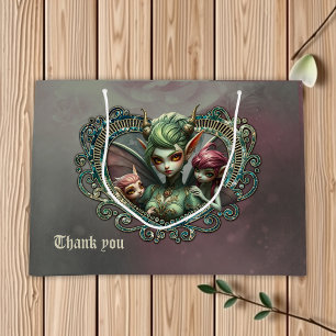 Three fairies, the companions of the magic heart.  large gift bag
