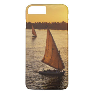 Three falukas with sightseers on Nile River at Case-Mate iPhone Case