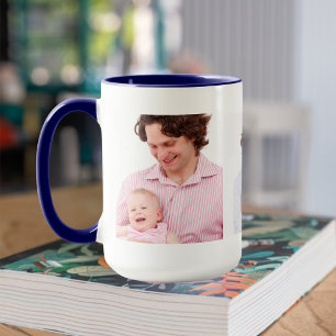 Three Family Photos Template Personalised Mug