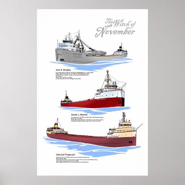 Three famous wrecks history poster (Front)
