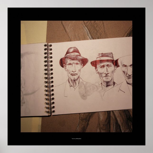 Three Farmers Great Depression Poster (Front)