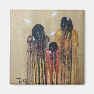 Three Feathers Magnet