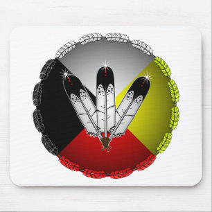 Three Feathers Mouse Pad