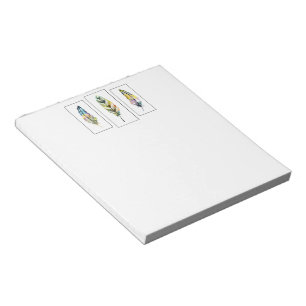 Three feathers notepad
