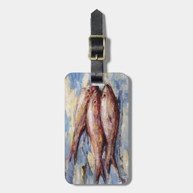 Three Fish Luggage Tag (Front Vertical)