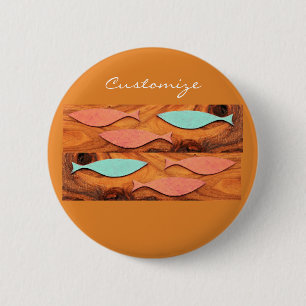 Three Fish Pattern Thunder_Cove 6 Cm Round Badge