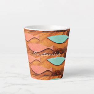 Three Fish Pattern Thunder_Cove Latte Mug