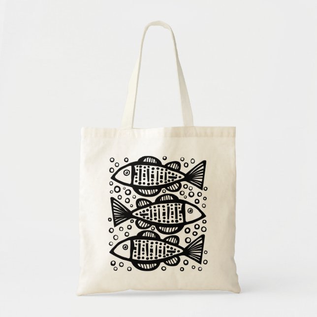 Three Fish Tote Bag (Front)