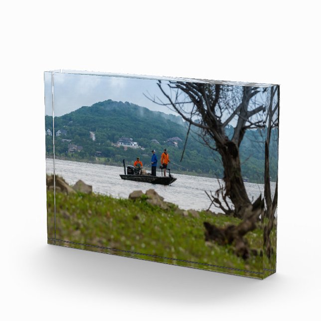 Three Fishermen On Table Rock Photo Block (Right)
