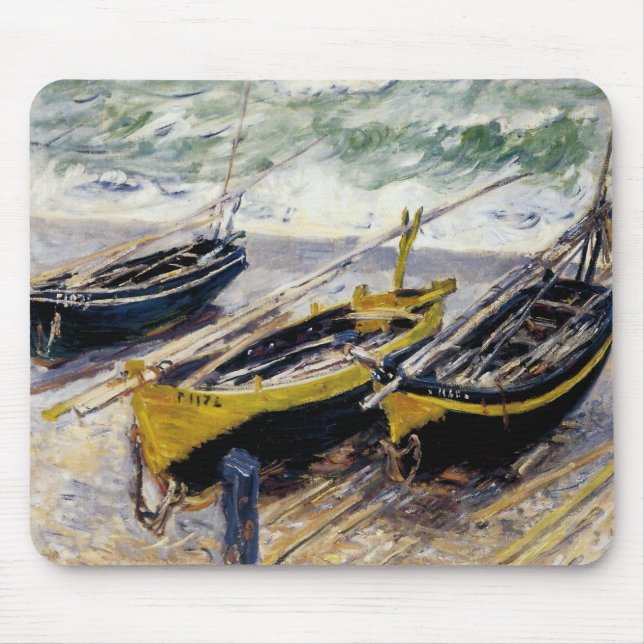 Three Fishing Boats Mouse Pad (Front)