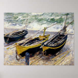 Three Fishing Boats Poster