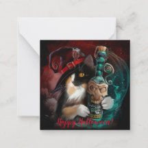 Three-fit cat wizard and a bottle of valerian