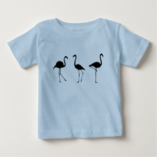Three Flamingos Baby T-Shirt