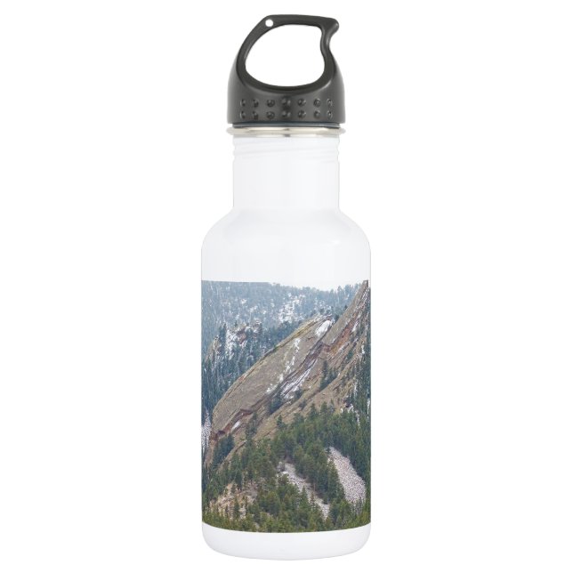 Three Flatirons Boulder Colorado 532 Ml Water Bottle (Front)