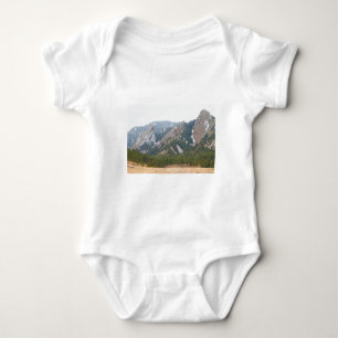 Three Flatirons Boulder Colorado Baby Bodysuit