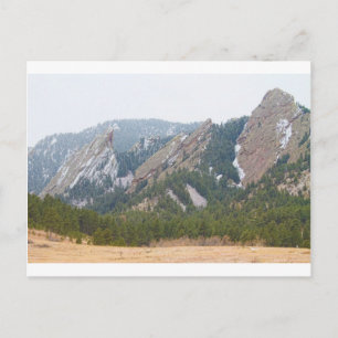 Three Flatirons Boulder Colorado Postcard