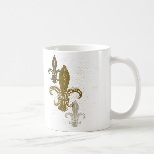 Three Fleur De Lis Coffee Mug (Right)