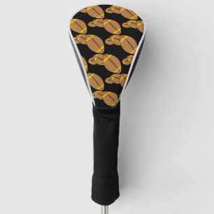 Three Footballs Golf Head Cover