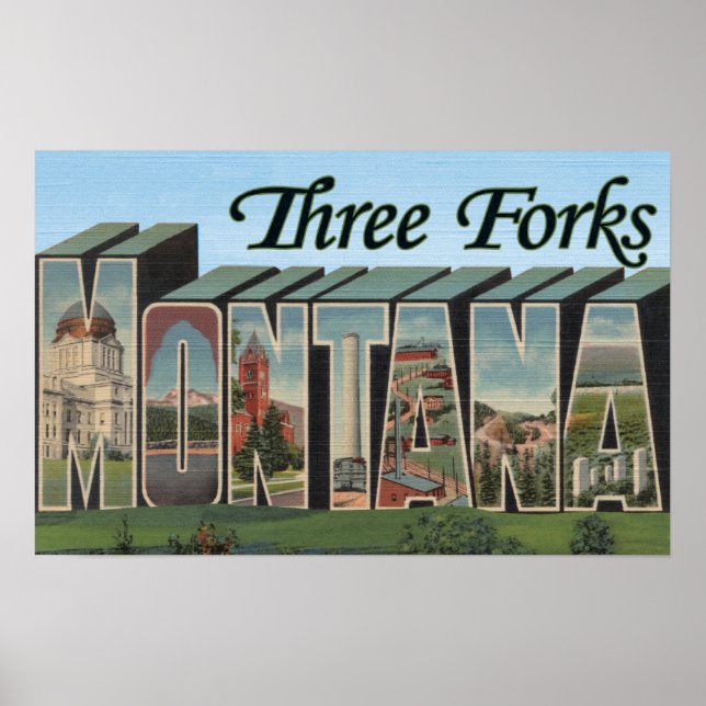 Three Forks, Montana Poster (Front)