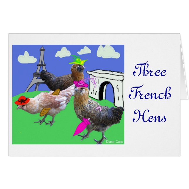 Three French Hens (Front Horizontal)