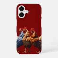 Three-French-Hens Brown-Feathered