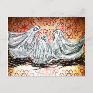 Three French Hens Postcard