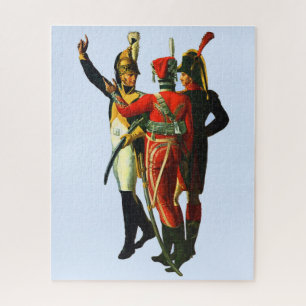three French soldiers circa 1800 Jigsaw Puzzle