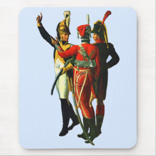 three French soldiers circa 1800 Mouse Pad