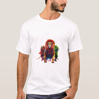 three friends in their style ( lion ) T-Shirt