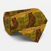 Three Frog Knot – Whimsical Amphibian Wordplay Art