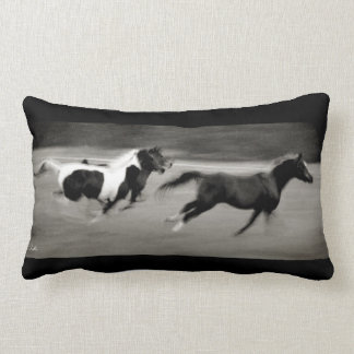 Three Galloping Horses Lumbar Cushion