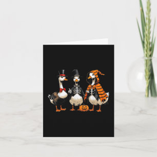 Three Geese Halloween Tee, Halloween Outfits Geese Card