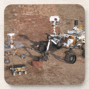 Three Generations Of Mars Rovers. Coaster
